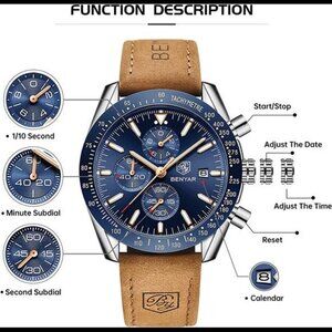 Stylish Sports Designer Wrist Watch 30M Waterproof Elegant Gift Watch for Men